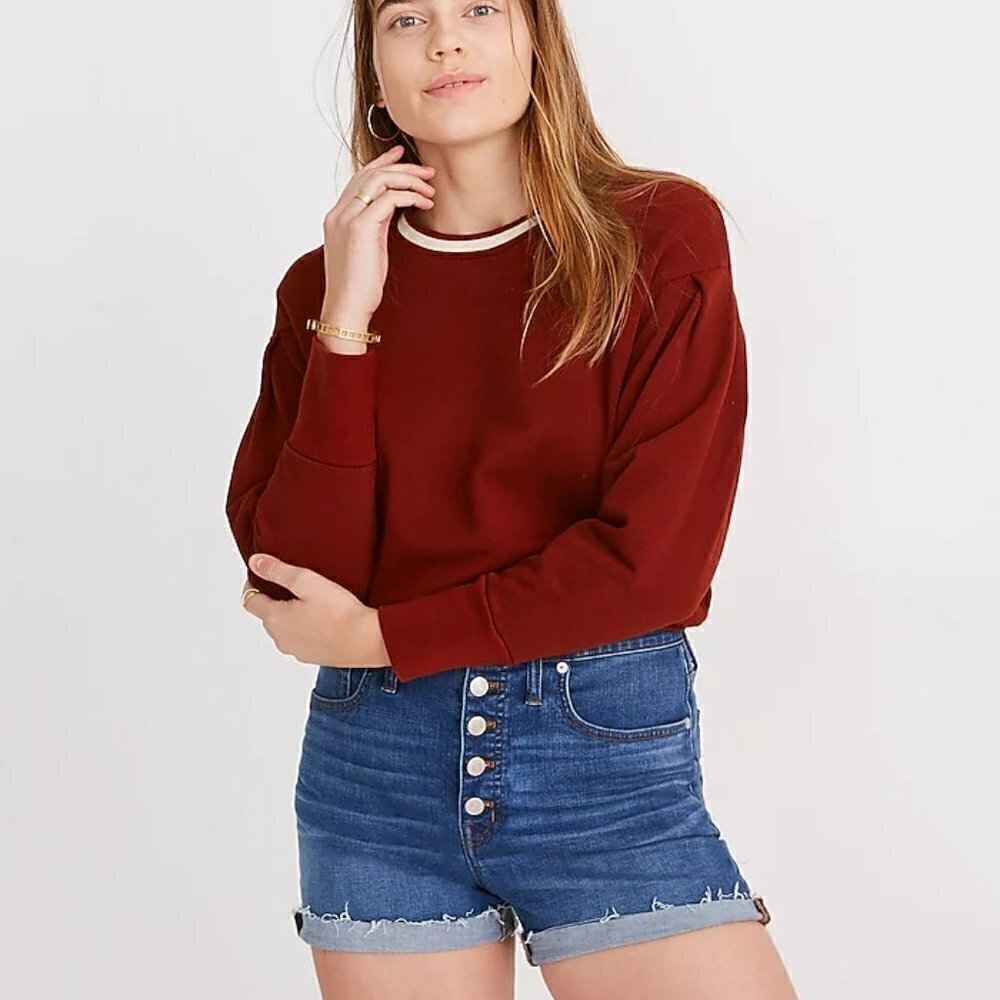 Madewell High-Rise Denim Shorts in Derby Wash: Button-Front Edition 26